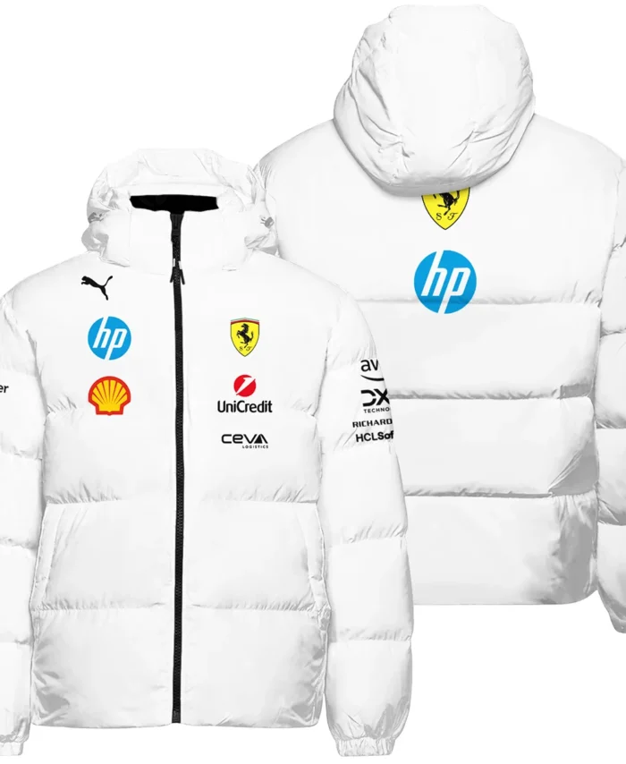 2025 Scuderia Ferrari F1 Special Edition Down & Puffer Jackets BLFRR4625A2HCJ