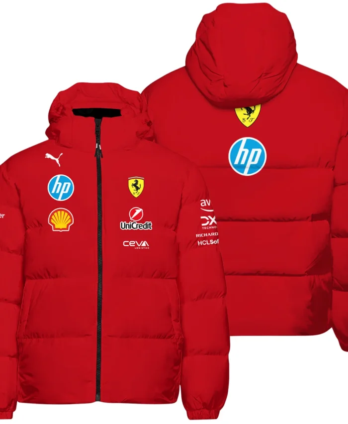 2025 Scuderia Ferrari F1 Special Edition Down & Puffer Jackets BLFRR4625A3HCJ