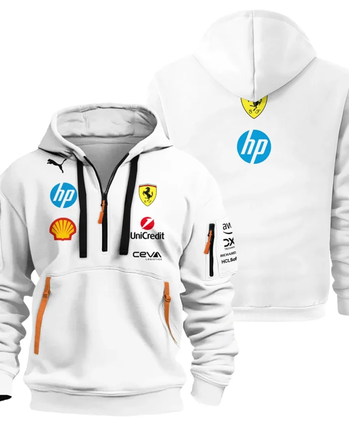 2025 Scuderia Ferrari F1 Special Edition Hoodie Half Zipper BLFRR4625A2HDF