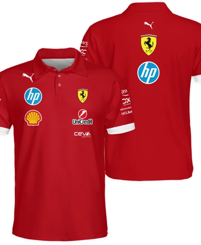 2025 Scuderia Ferrari F1 Special Edition Polo Shirt BLFRR4625A3PL