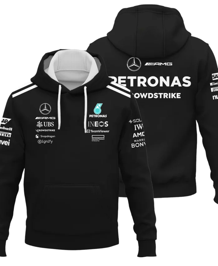 2025 Team Mercedes-AMG Petronas F1 Exclusive Logo Hoodie BLMER6525A1HD