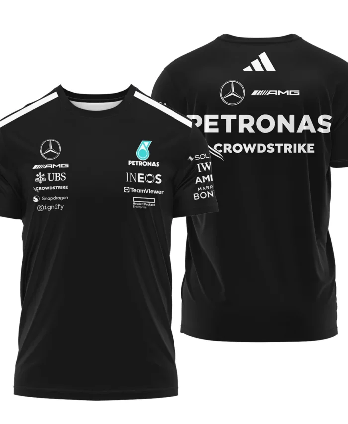 2025 Team Mercedes-AMG Petronas F1 T-Shirt All Over Prints BLMER6525A1TS