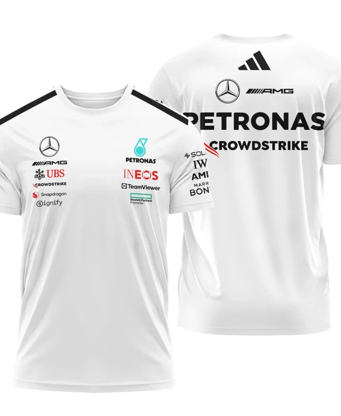 2025 Team Mercedes-AMG Petronas F1 T-Shirt All Over Prints BLMER6525A2TS