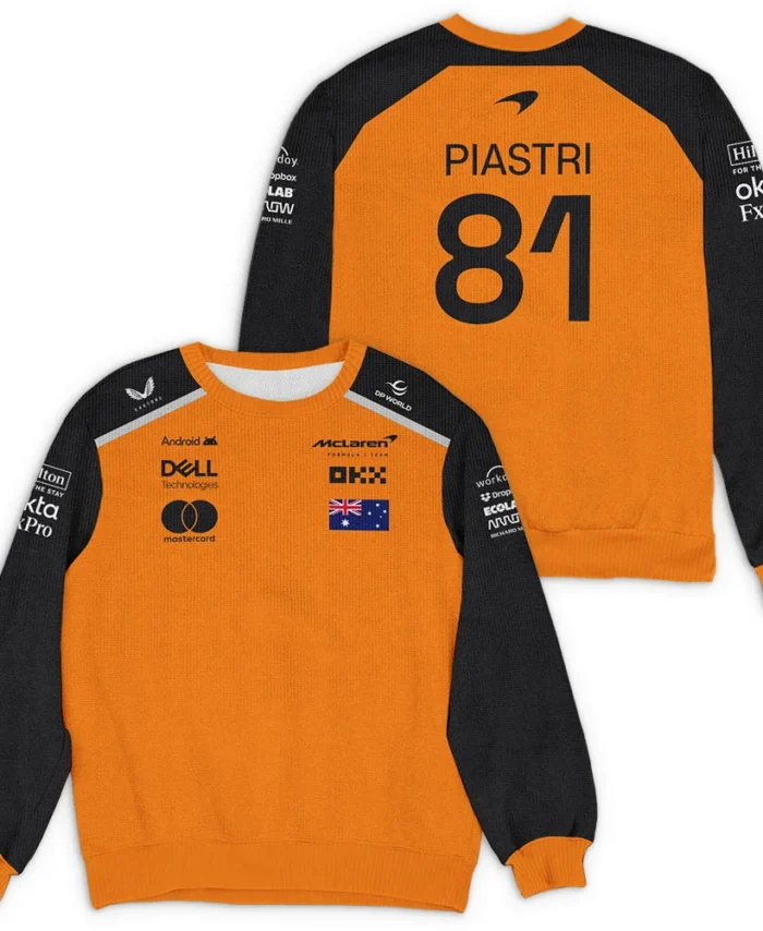 2025 Teamwear Oscar Piastri McLaren F1 Exclusive Ugly Sweater BLOP13525A2HY