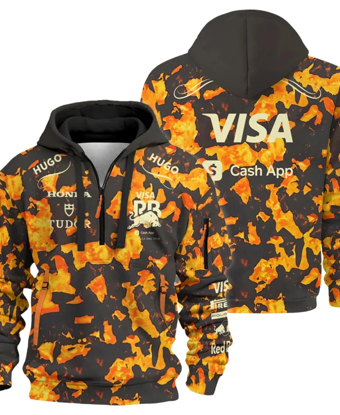 2025 United States GP Racing Bulls F1 Hoodie Half Zip BLVARCB281125AGPHDF