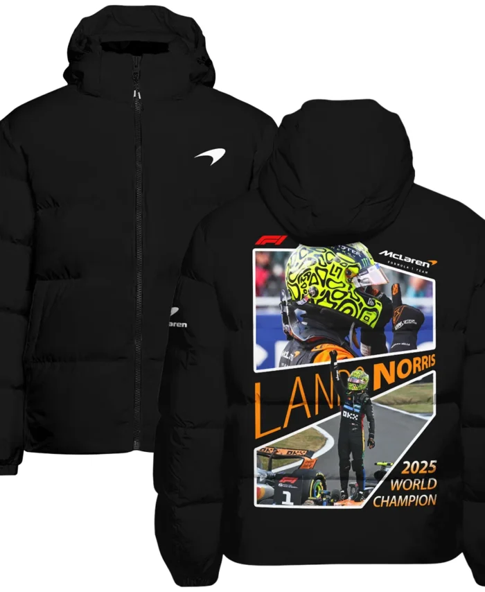 2025 WDC Lando Norris McLaren F1 Team Down & Puffer Jackets BLNRWDCA5HCJ