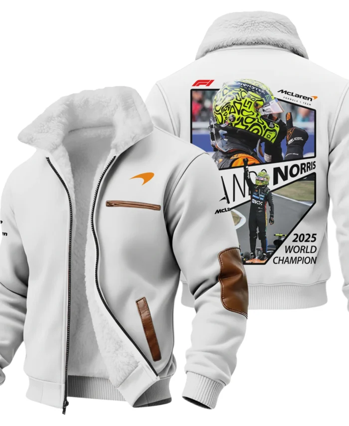2025 WDC Lando Norris McLaren F1 Team Fleece Jacket BLNRWDCA4FJ