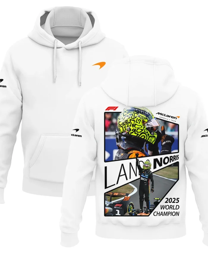 2025 WDC Lando Norris McLaren F1 Team Hoodie BLNRWDCA4HD