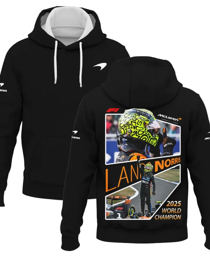 2025 WDC Lando Norris McLaren F1 Team Hoodie BLNRWDCA5HD