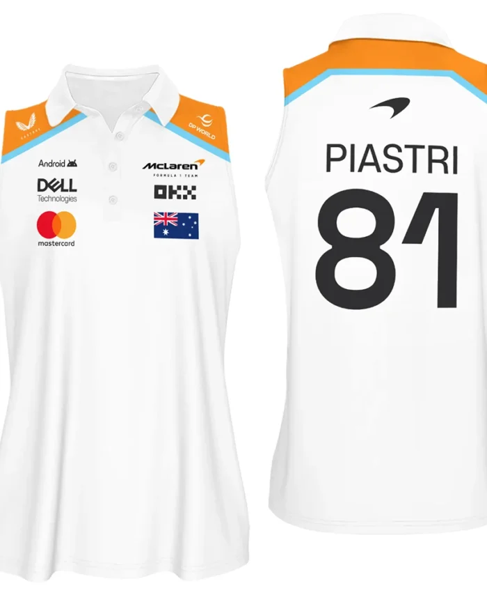 2025 White Exclusive Sleeveless Polo For Fan Girl BLF120625A5VPO