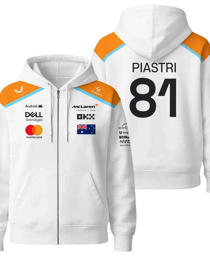 2025 White Exclusive Unisex Zipper Hoodie BLF120625A5ZHD