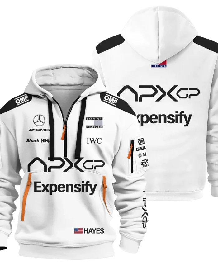 2025 White Version For Racing Fan Exclusive Hoodie Half Zipper BLF116625A1HDF