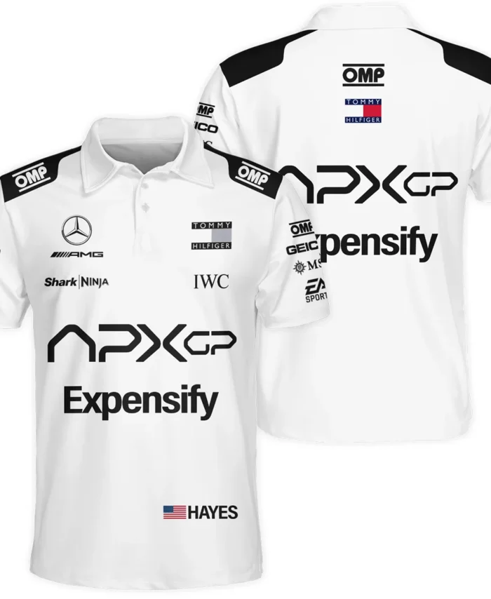 2025 White Version For Racing Fan Exclusive Polo Shirt BLF116625A1PL