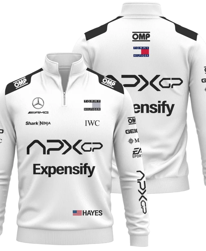 2025 White Version For Racing Fan Exclusive Quarter-Zip Sweatshirt BLF116625A1QZS