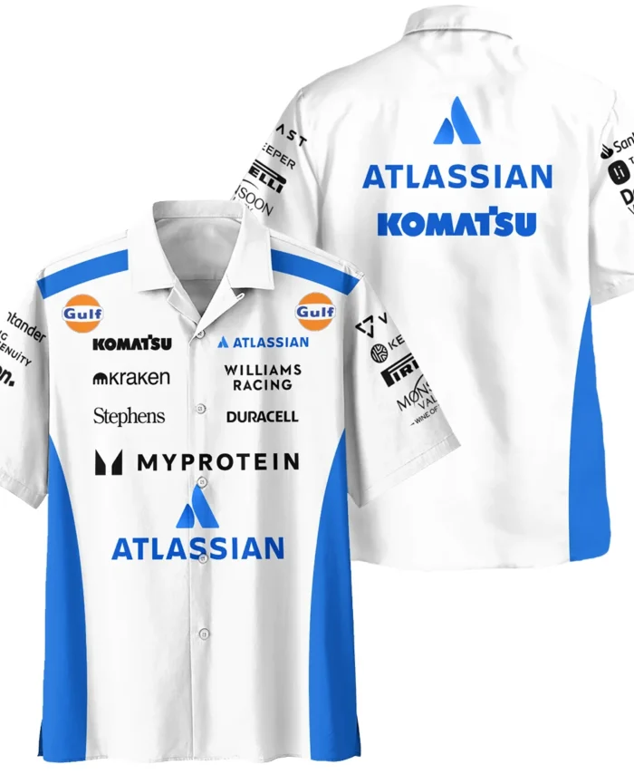 2025 Williams F1 Race Suit Hawaiian Shirt BLVA100725A03WILHW