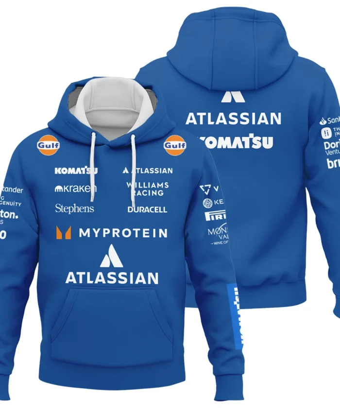 2025 Williams F1 Race Suit Hoodie BLVA100725A04WILHD