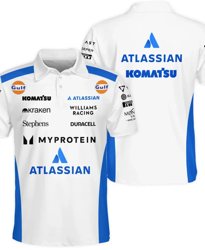 2025 Williams F1 Race Suit Polo Shirt BLVA100725A03WILPL
