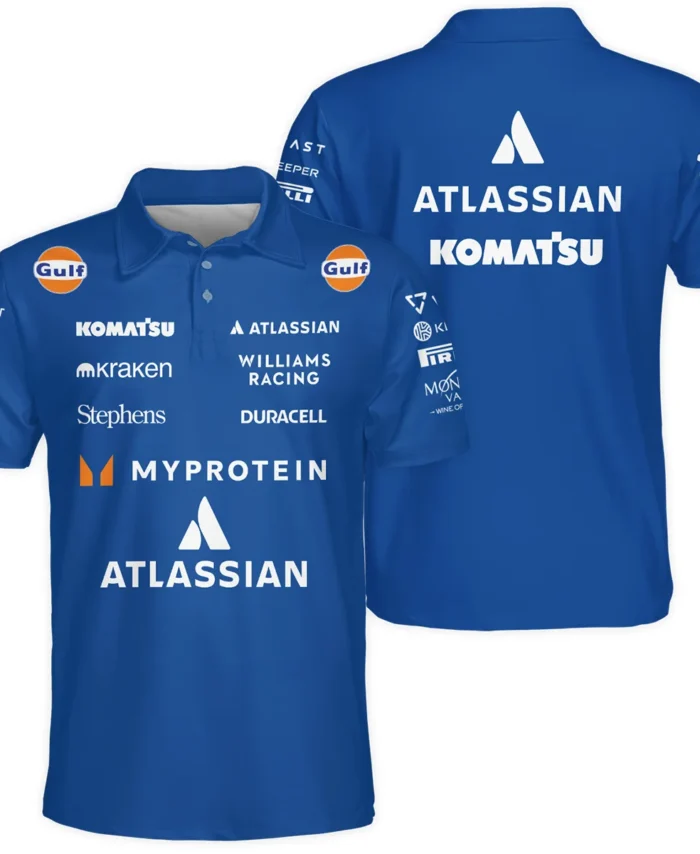 2025 Williams F1 Race Suit Polo Shirt BLVA100725A04WILPL