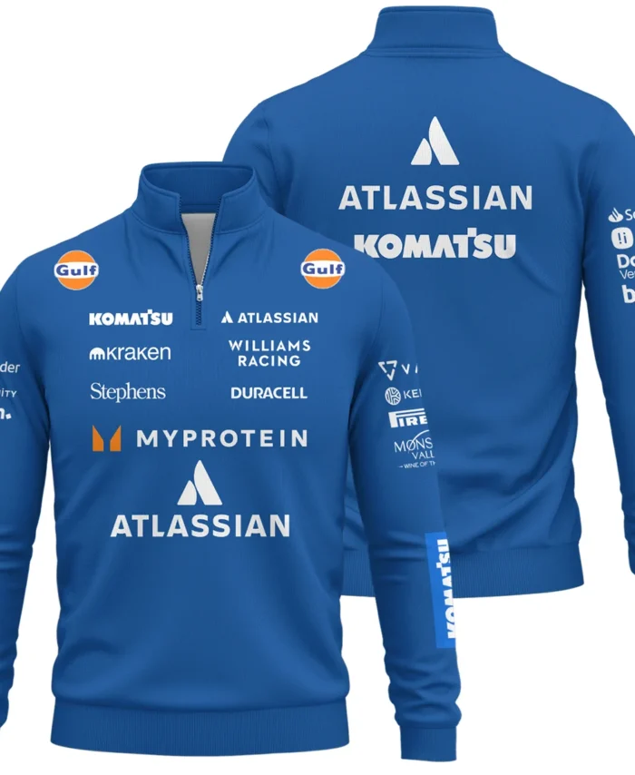 2025 Williams F1 Race Suit Quarter-Zip Sweatshirt BLVA100725A04WILQZS