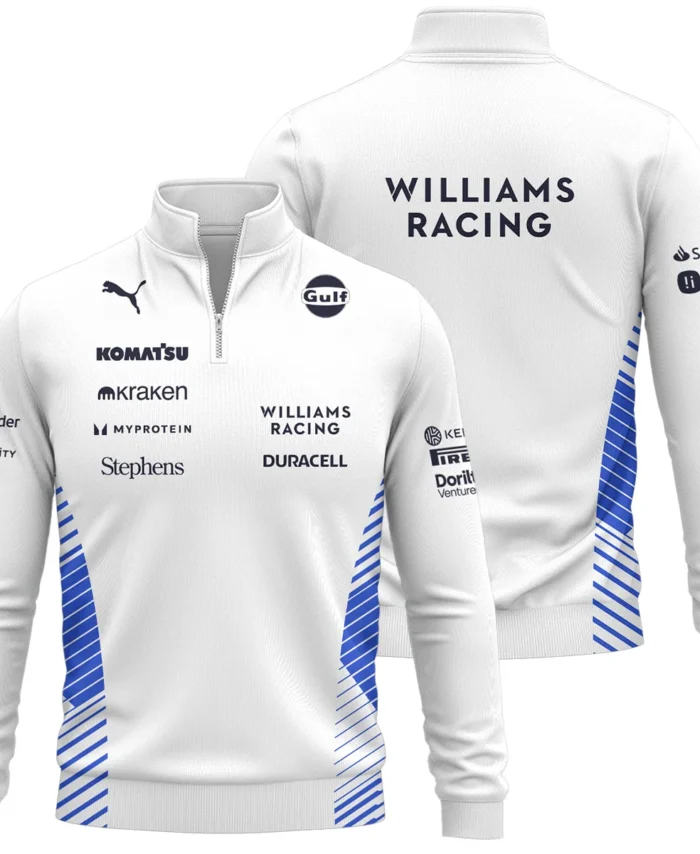 2025 Williams F1 Team Suit Quarter-Zip Sweatshirt BLVA080725A02WILQZS