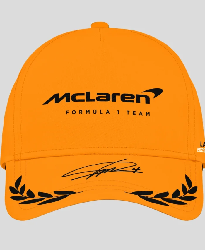 2025 World Champion Lando Norris McLaren F1 Baseball Cap All Over Print BLNRWDCB2
