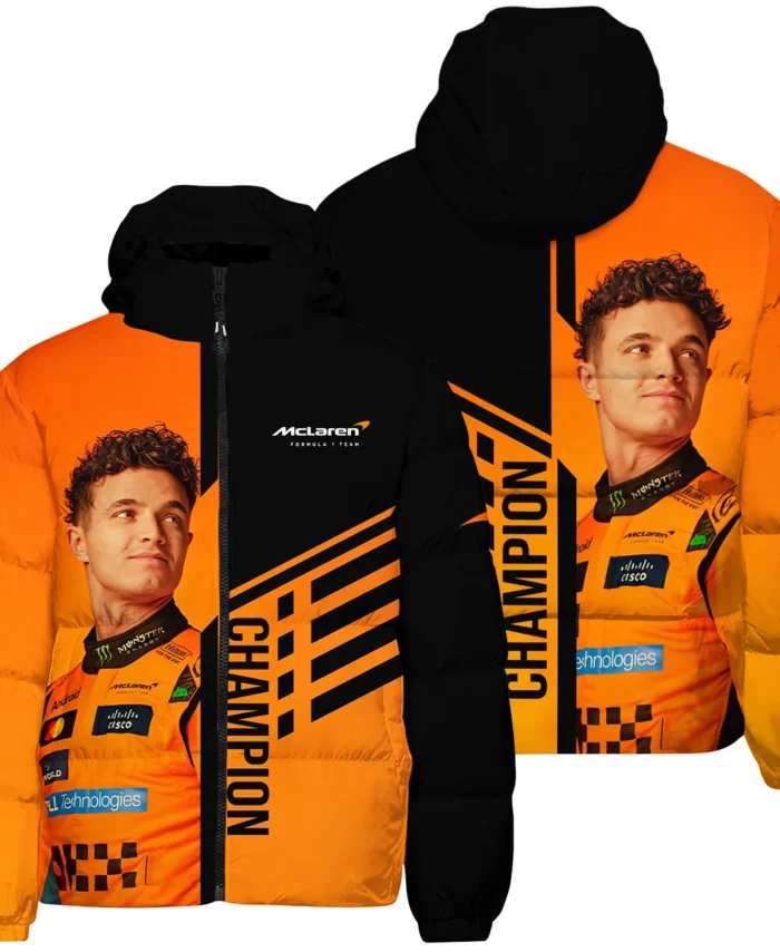 2025 World Champion Lando Norris McLaren F1 Team Down & Puffer Jackets BLNRWDCA3HCJ
