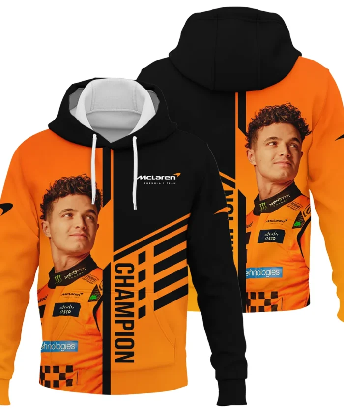 2025 World Champion Lando Norris McLaren F1 Team Hoodie BLNRWDCA3HD