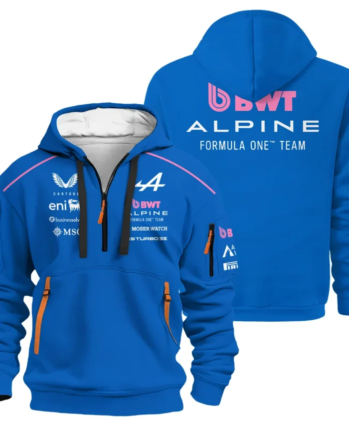 2026 Alpine F1 Teamwear Hoodie Half Zip BLVAALP020226A01HDF