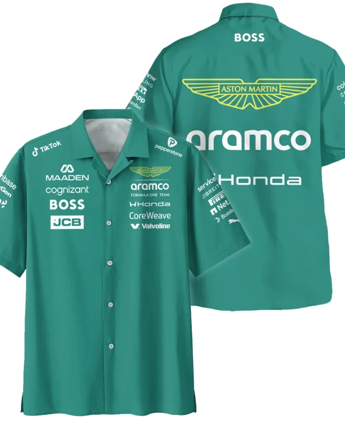 2026 Aston Martin F1 Teamwear Hawaiian Shirt BLVAAM12226A1HW