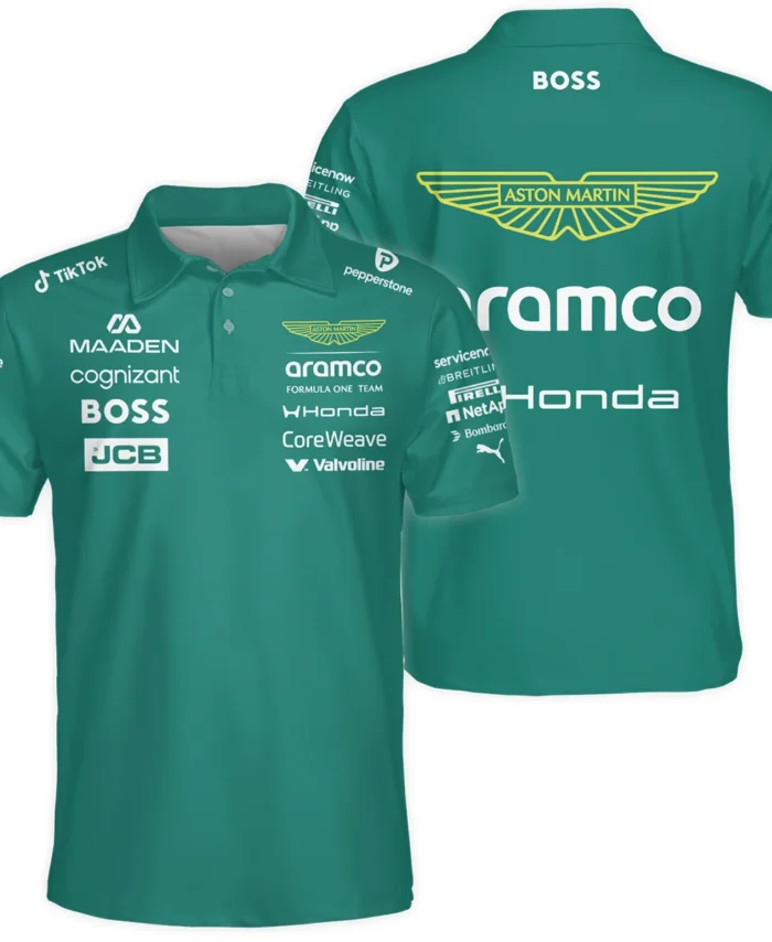 2026 Aston Martin F1 Teamwear Polo Shirt BLVAAM12226A1PL