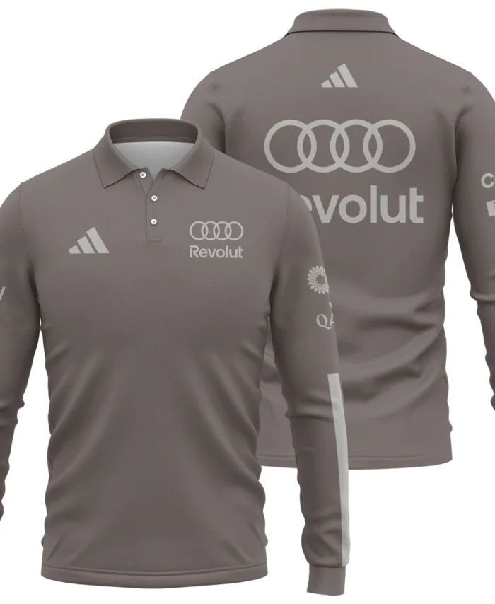 2026 Audi F1 Teamwear For Fans Long Polo Shirt BLVAAUDI230125A03LPL