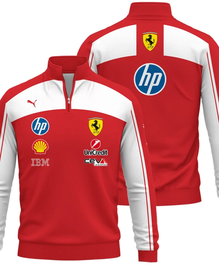 2026 Ferrari F1 Teamwear Quarter Zip Sweatshirt BLVAFRR2226A5QZS