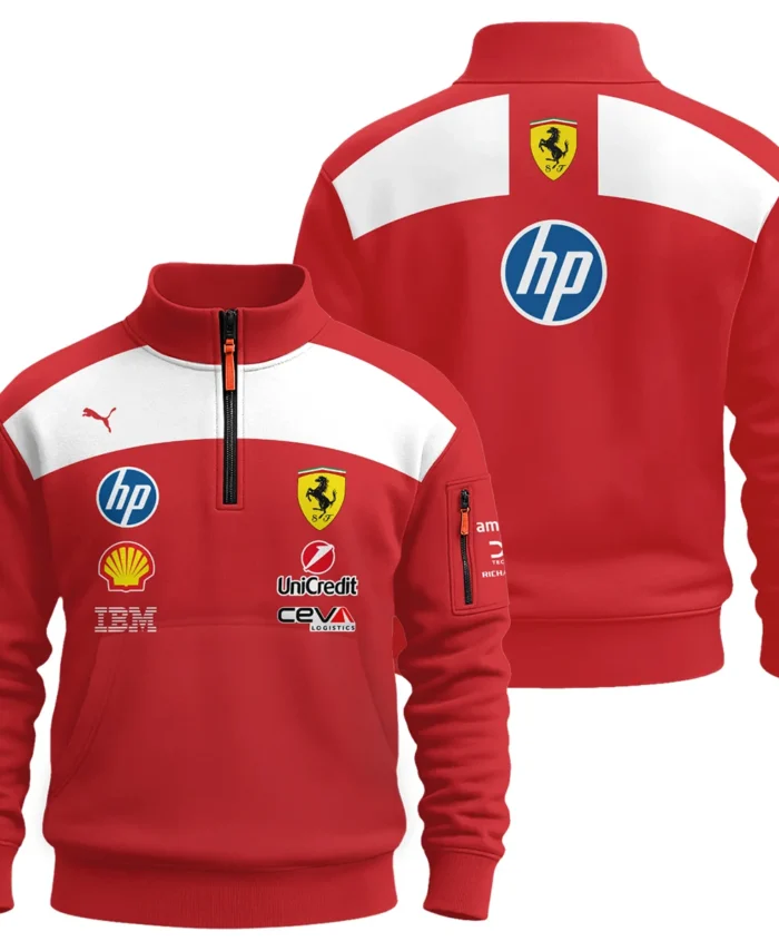 2026 Ferrari F1 Teamwear Sweatshirt Zipper BLVAFRR2226A5SHZ