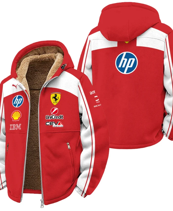 2026 Ferrari F1 Teamwear Winter Fleece Jacket BLVAFRR2226A5WFJ