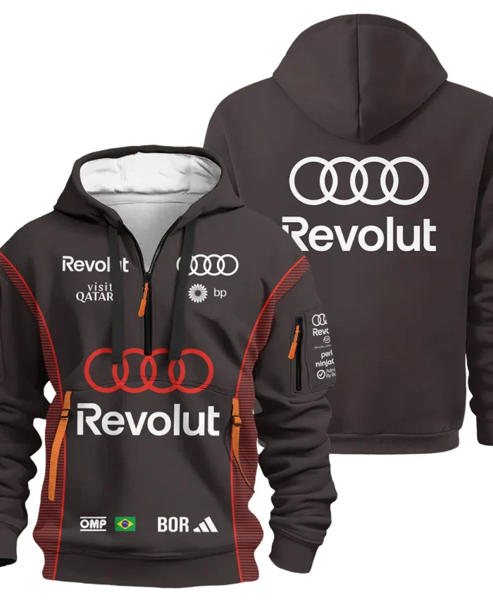 2026 Gabriel Bortoleto Audi F1 Teamwear For Fans Hoodie Half Zip BLVAAUDI230125A02HDF