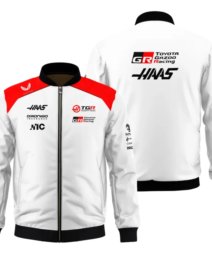 2026 Haas F1 Teamwear Bomber BLVAHAAS9226A2BB - White