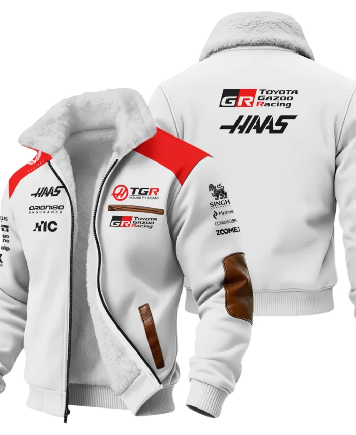 2026 Haas F1 Teamwear Fleece Jacket BLVAHAAS9226A2FJ - White