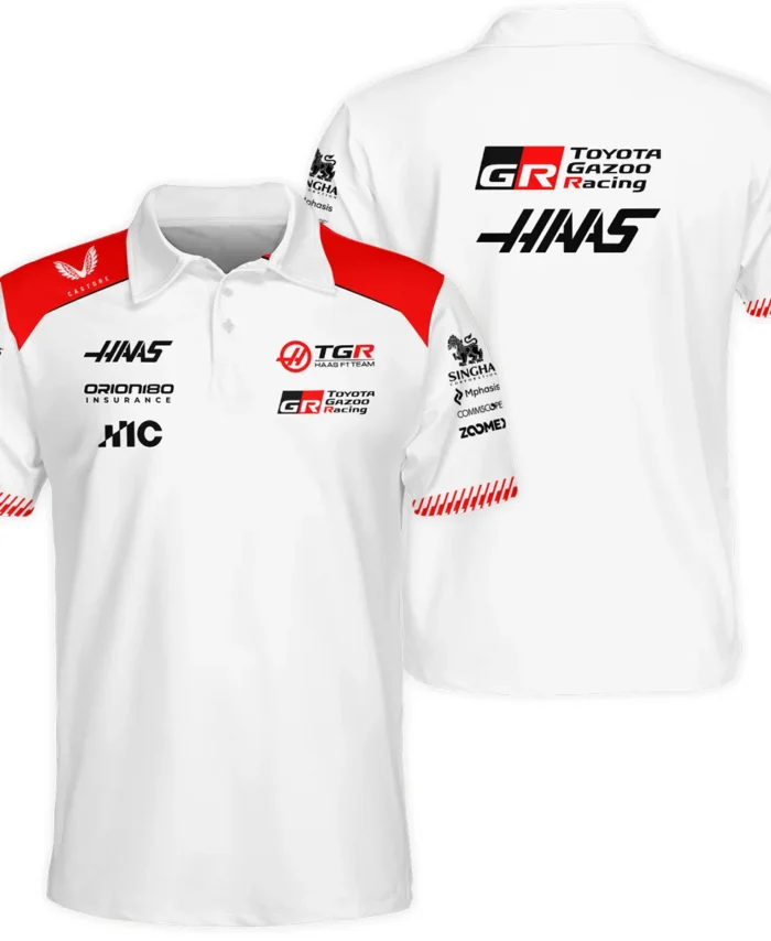 2026 Haas F1 Teamwear Polo Shirt BLVAHAAS9226A2PL - White