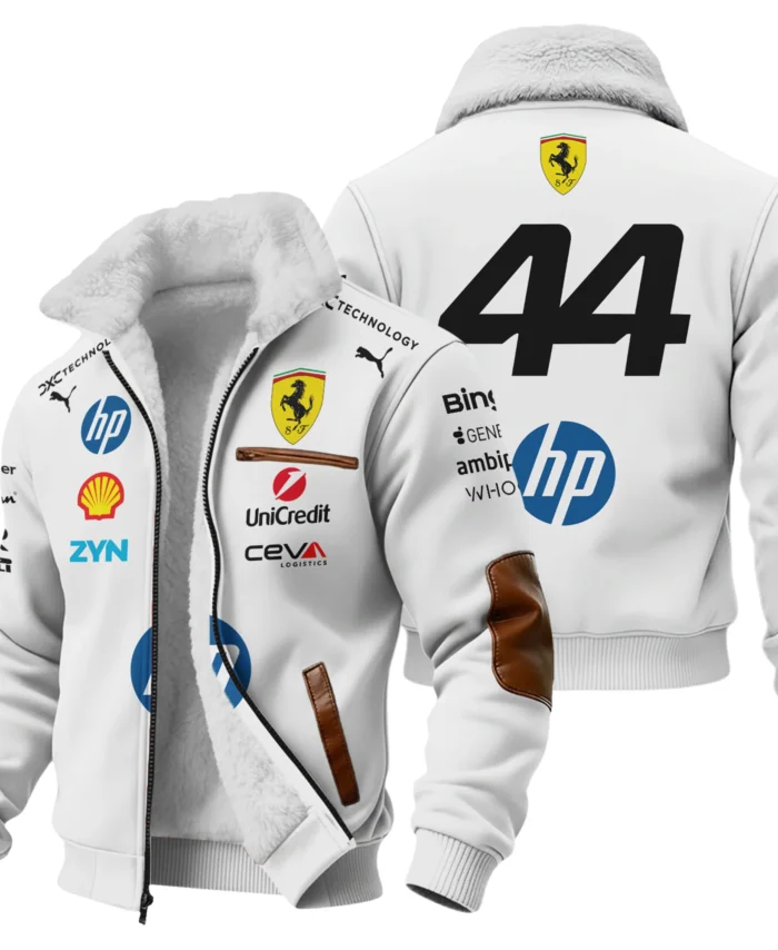 2026 Hamilton 44 Ferrari F1 Teamwear Fleece Jacket BLVAFRR2226A4FJ