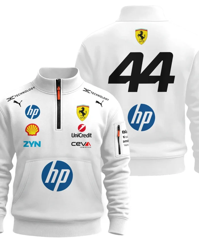 2026 Hamilton 44 Ferrari F1 Teamwear Sweatshirt Zipper BLVAFRR2226A4SHZ
