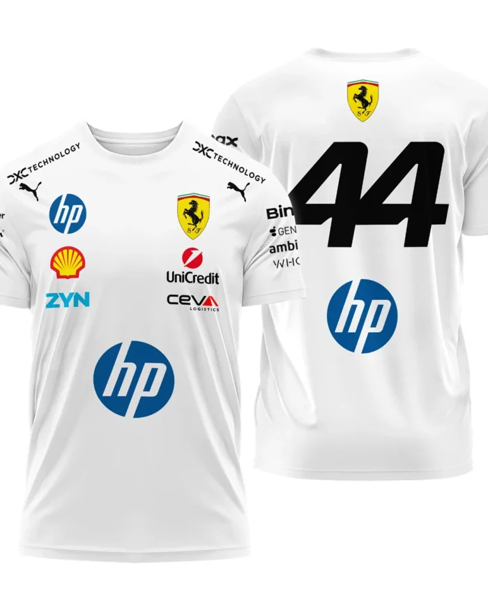 2026 Hamilton 44 Ferrari F1 Teamwear T-Shirt BLVAFRR2226A4TS