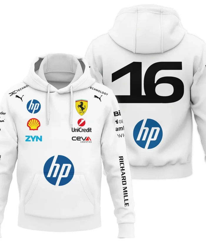 2026 Leclerc 16 Ferrari F1 Teamwear Hoodie BLVAFRR2226A2HD