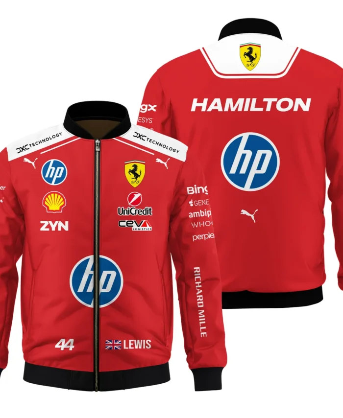 2026 Lewis Hamilton Ferrari F1 Teamwear Bomber BLVAFRR2226A3BB