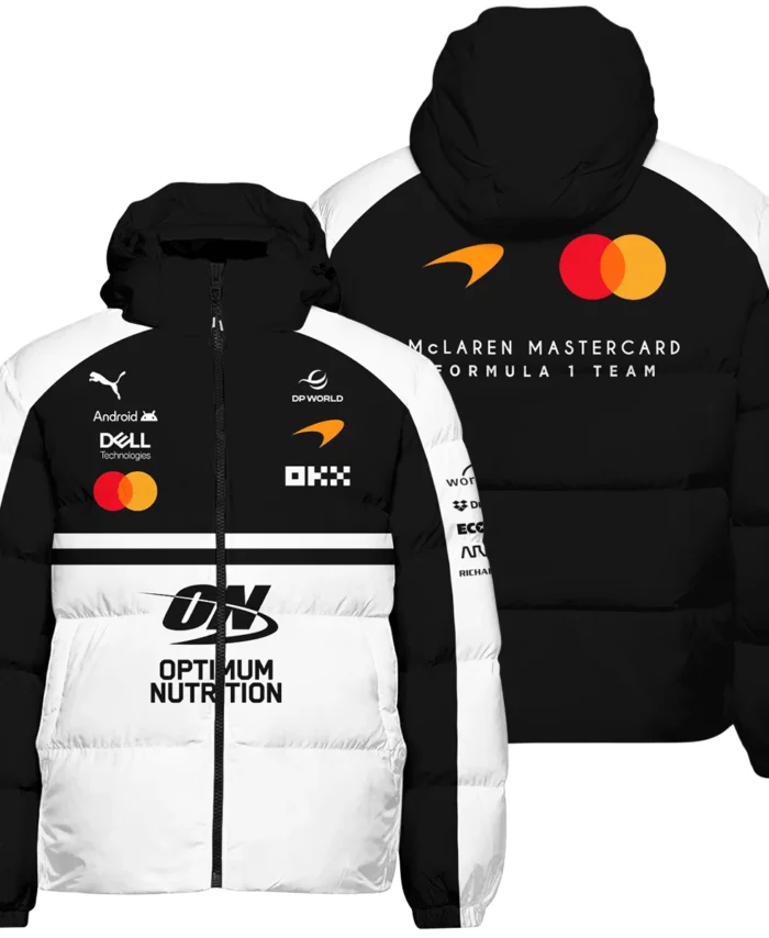 2026 McLaren F1 Teamwear For Fans Down & Puffer Jackets BLMCL25126A2HCJ - White