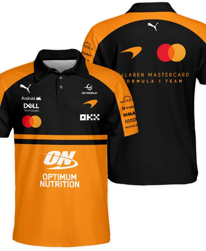 2026 McLaren F1 Teamwear For Fans Polo Shirt BLMCL25126A1PL - Orange