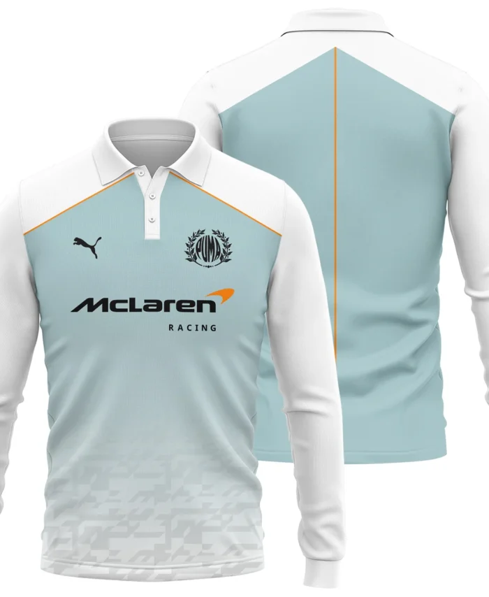 2026 McLaren x Puma F1 Teamwear For Fans Long Polo Shirt BLVAMCL230125A03LPL
