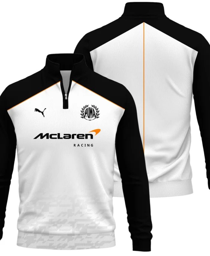 2026 McLaren x Puma F1 Teamwear For Fans Quarter Zip Sweatshirt BLVAMCL230125A02QZS