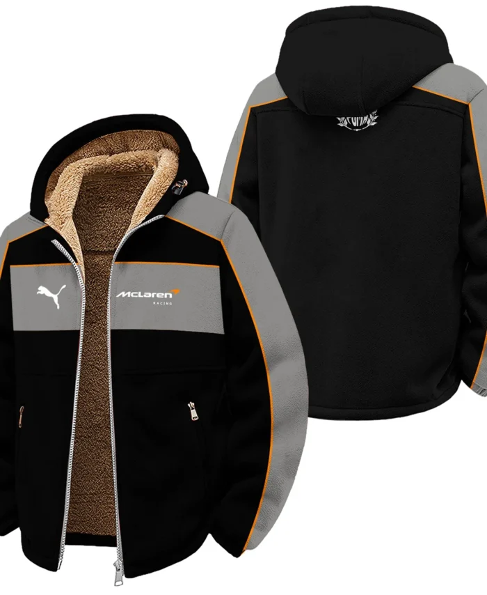 2026 McLaren x Puma F1 Teamwear For Fans Winter Fleece Jacket BLVAMCL230125A01WFJ