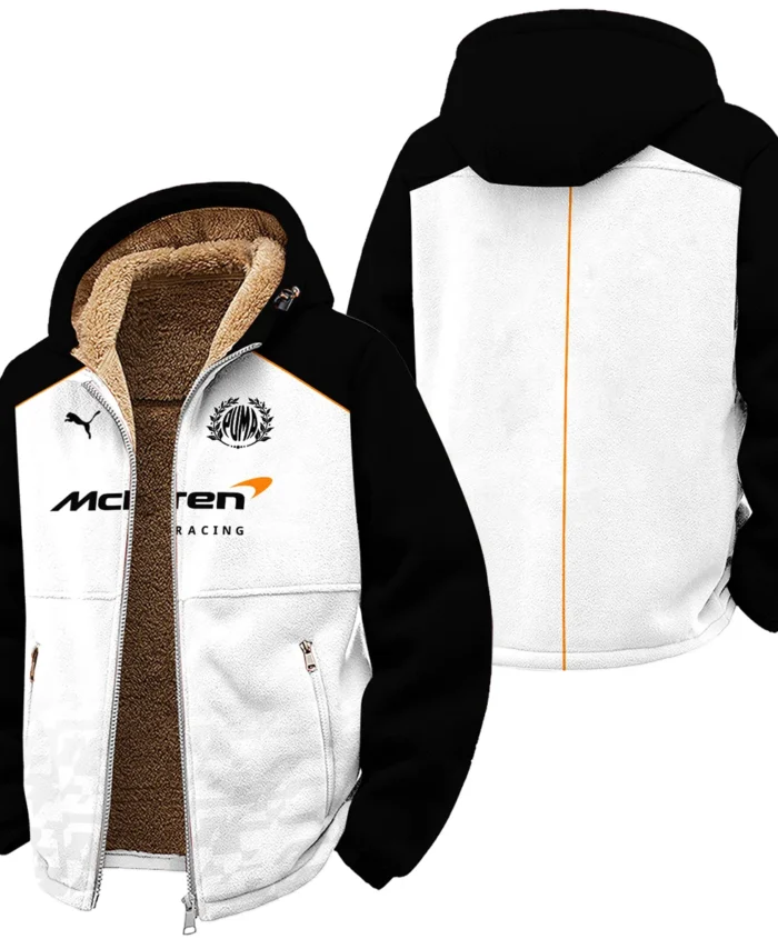 2026 McLaren x Puma F1 Teamwear For Fans Winter Fleece Jacket BLVAMCL230125A02WFJ