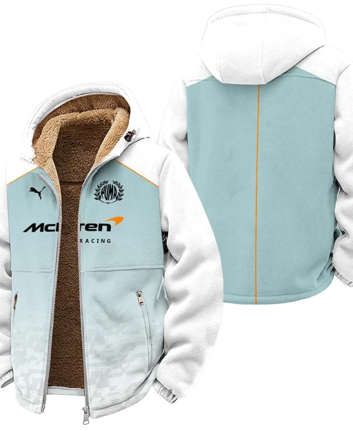 2026 McLaren x Puma F1 Teamwear For Fans Winter Fleece Jacket BLVAMCL230125A03WFJ